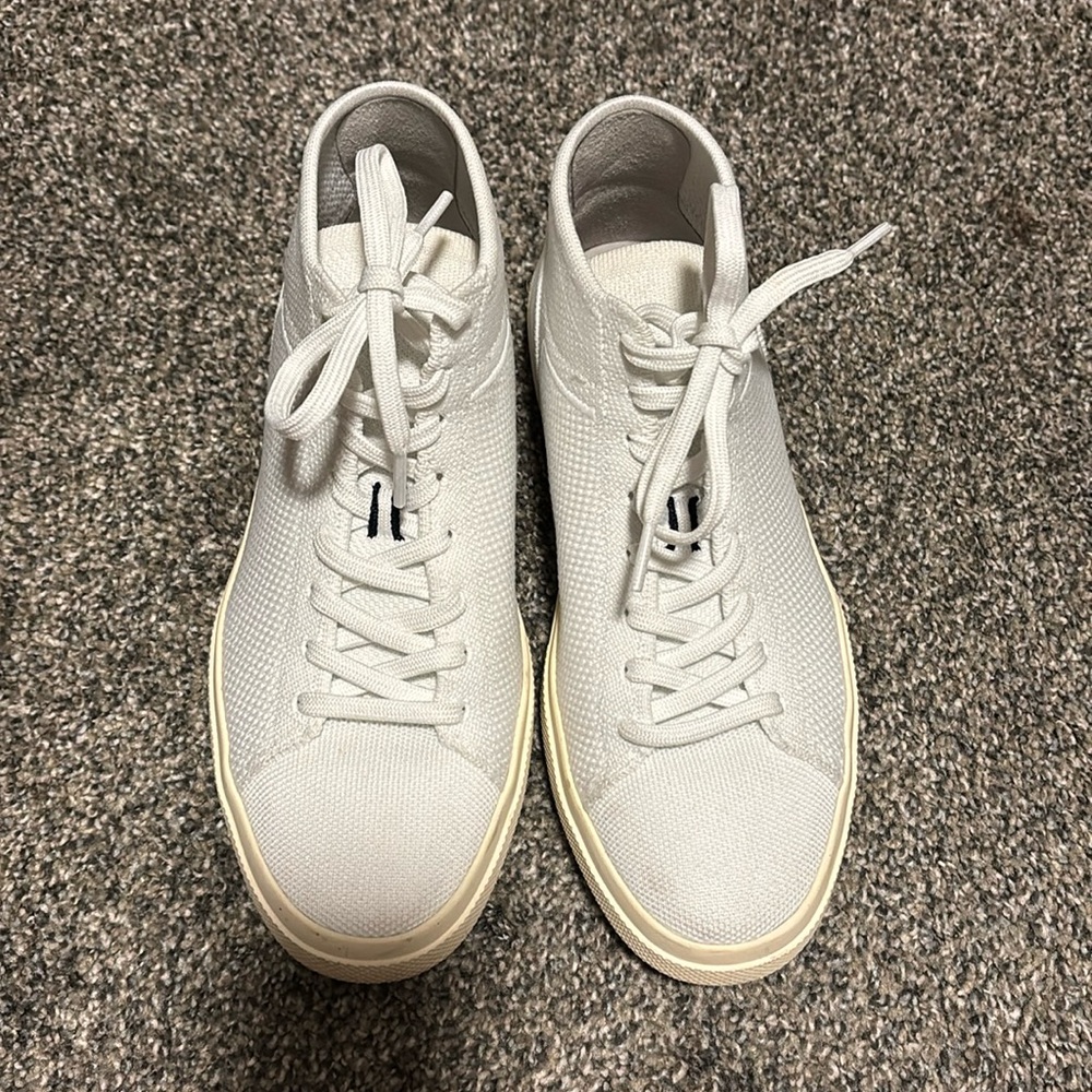 Rothy’s high top lace sneakers bright white